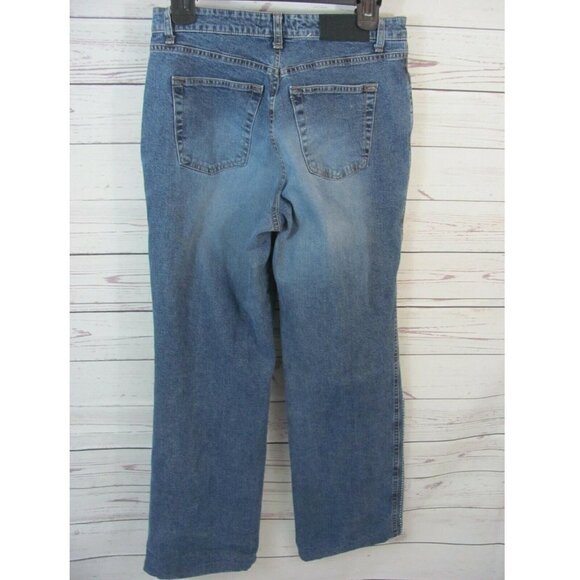 Cambio Jeans Women's Size 8 (28 x 28) Bootcut Medium Wash Mid Rise Rhinestones - Picture 10 of 11